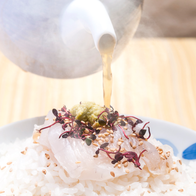 雪塩かける 和風梅塩