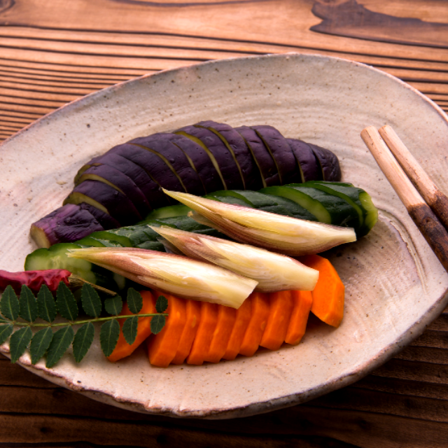 雪塩かける 和風梅塩