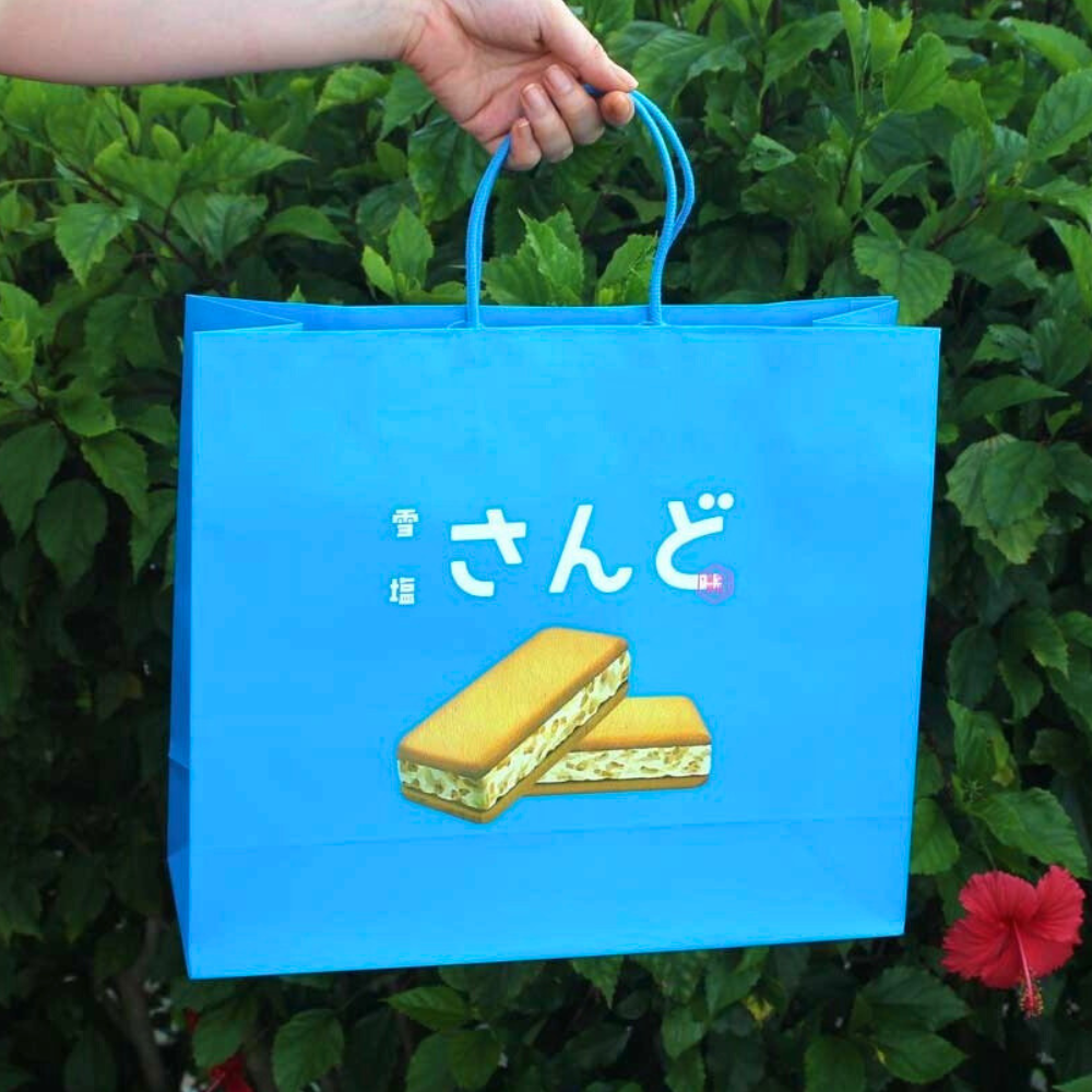 手提げ袋　雪塩さんど