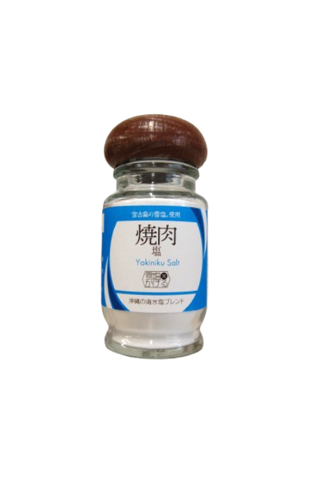 雪塩かける　焼肉塩