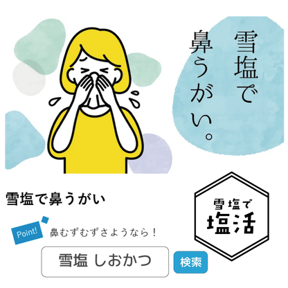 雪塩　のどケア　1g×15個入り
